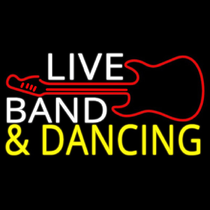 Live Bands Enseigne Néon