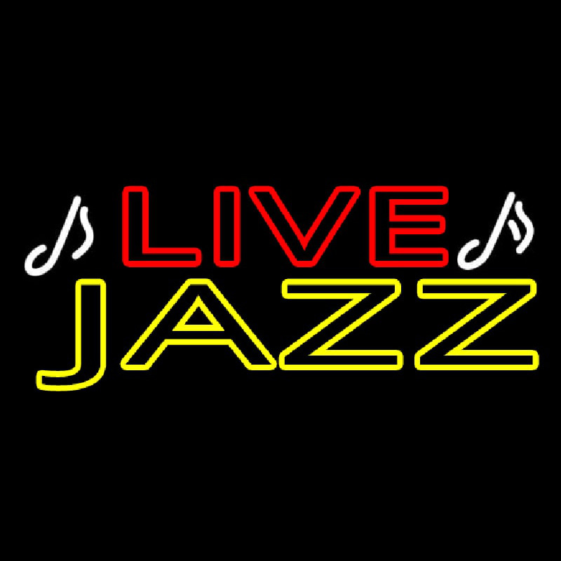 Live Jazz 1 Enseigne Néon