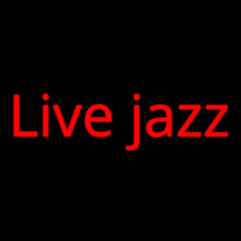 Live Jazz 1 Enseigne Néon