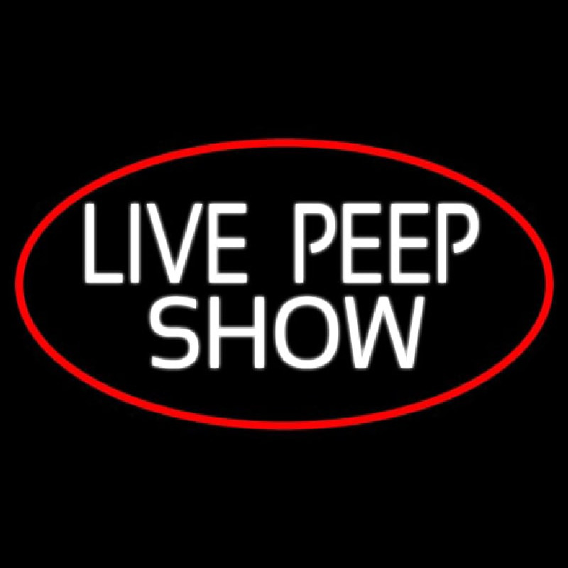Live Peep Show Enseigne Néon