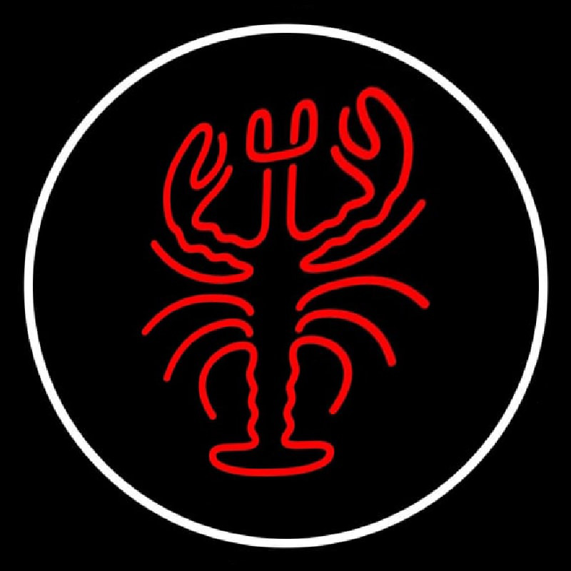 Lobster Logo Oval Enseigne Néon