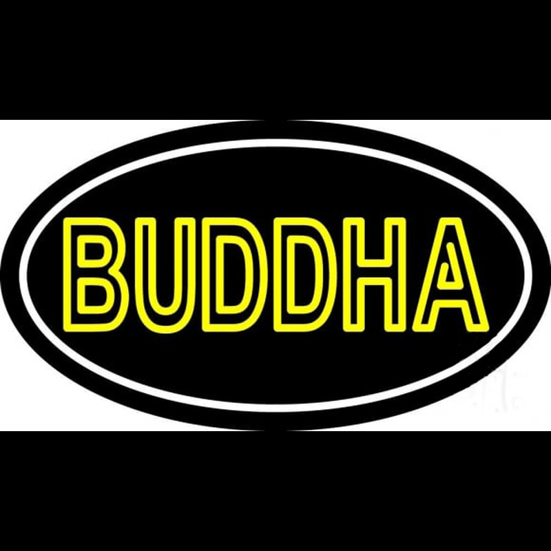 Lord Buddha With Border Enseigne Néon