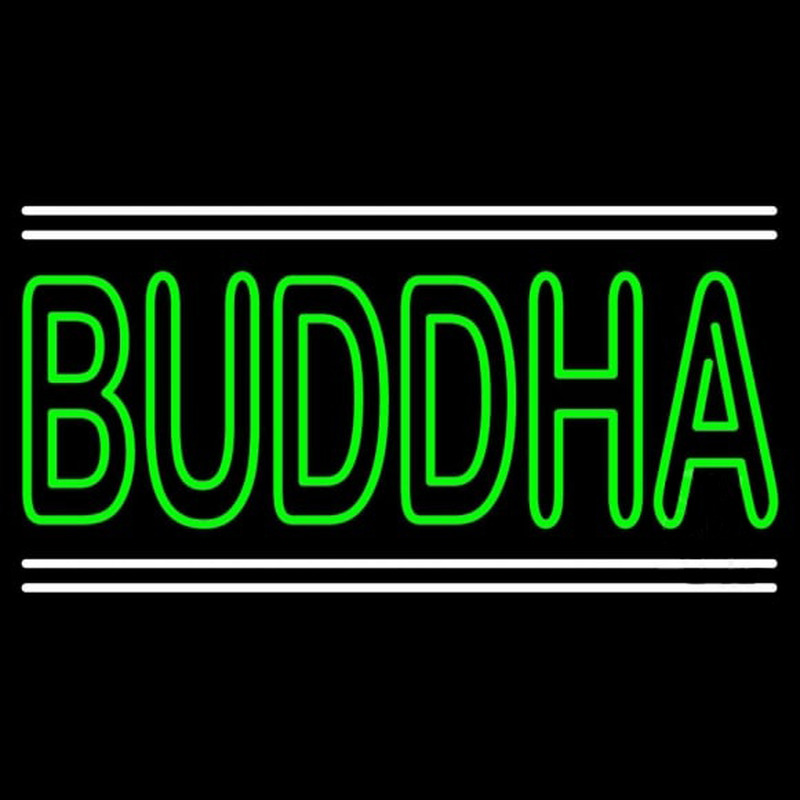 Lord Buddha With White Line Enseigne Néon