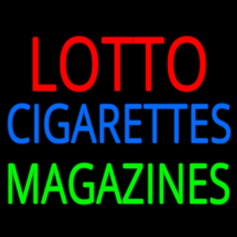 Lotto Cigarettes Magazines Enseigne Néon