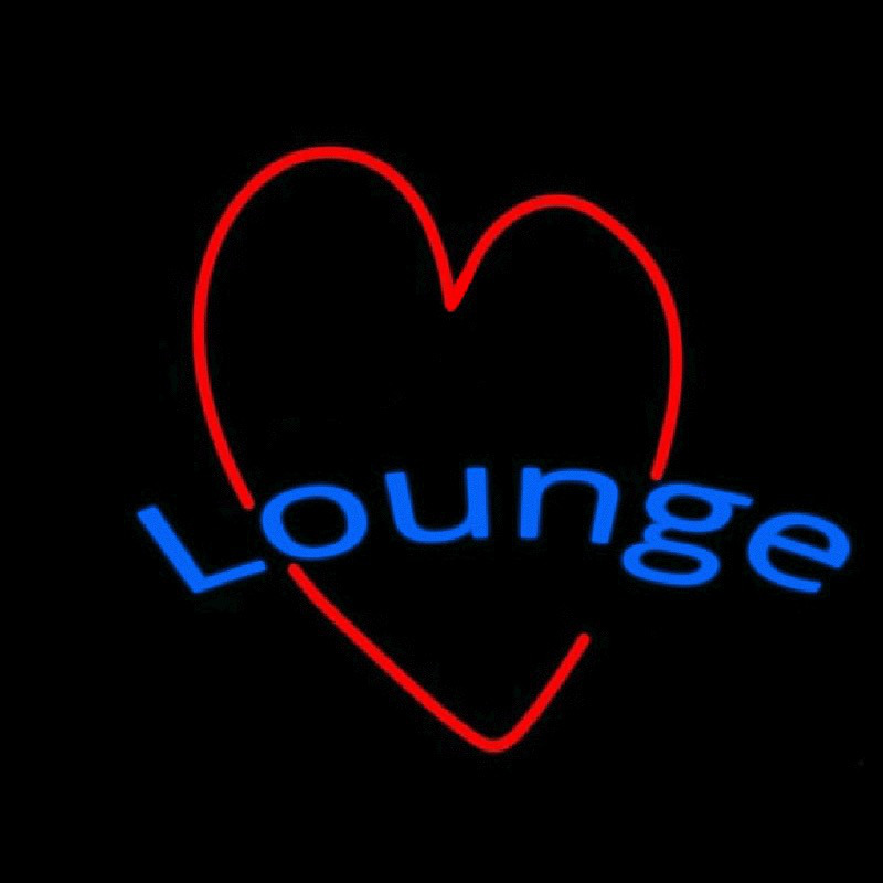 Lounge With Heart Enseigne Néon