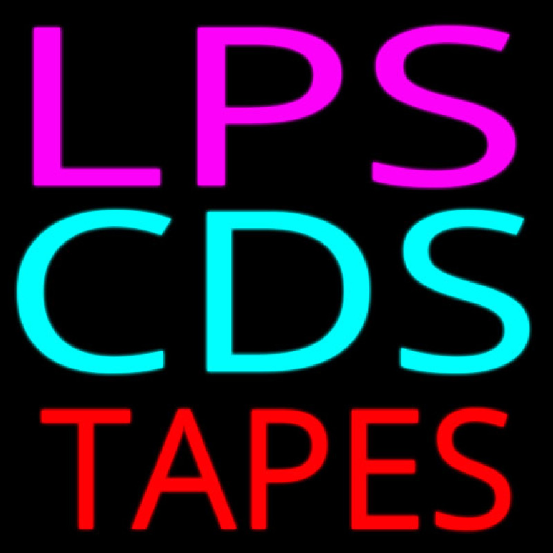 Lps Cds Tapes Enseigne Néon