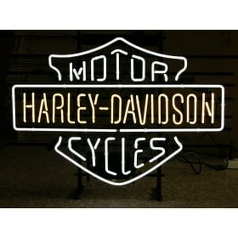 MOTOR CYCLES HARLEY-DAVIDSON Enseigne Néon