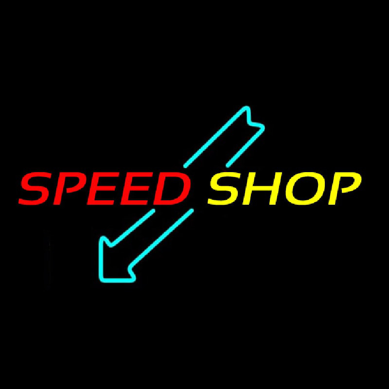Machine Speed Shop Enseigne Néon