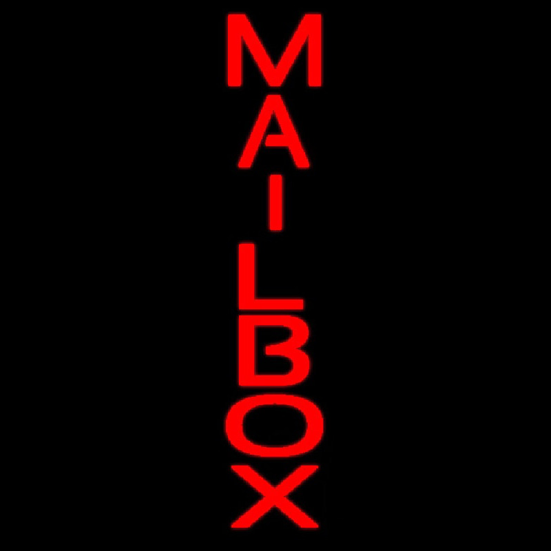 Mailbo  Vertical Enseigne Néon