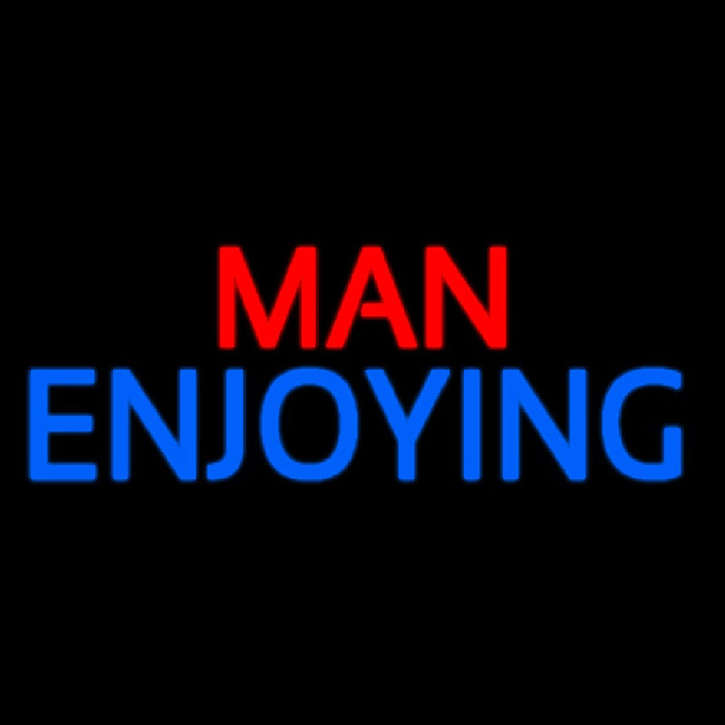 Man Enjoying Strip Gal Enseigne Néon