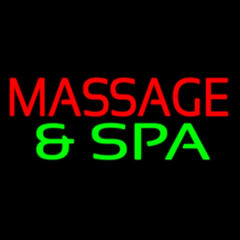 Massage And Spa Enseigne Néon