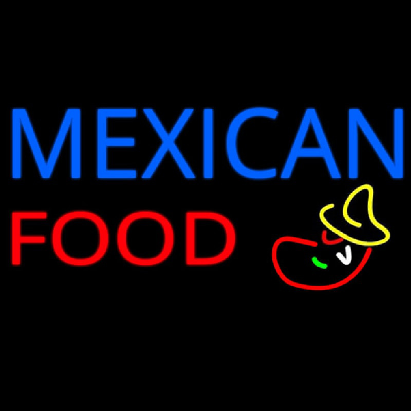 Me ican Food Logo Enseigne Néon