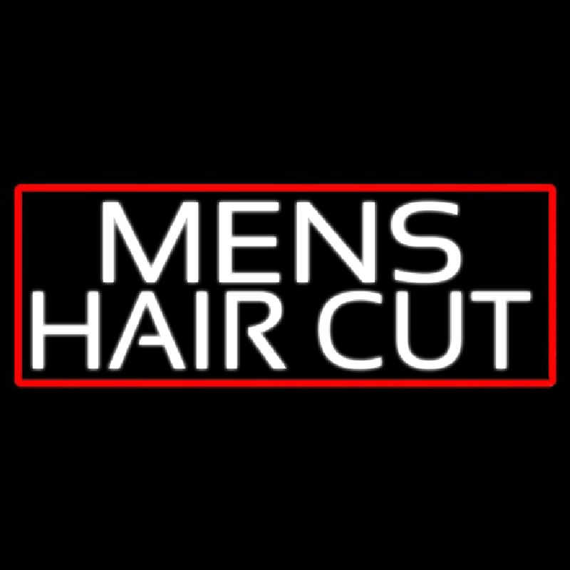 Mens Hair Cut Enseigne Néon