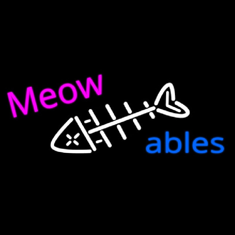 Meow Ables Enseigne Néon