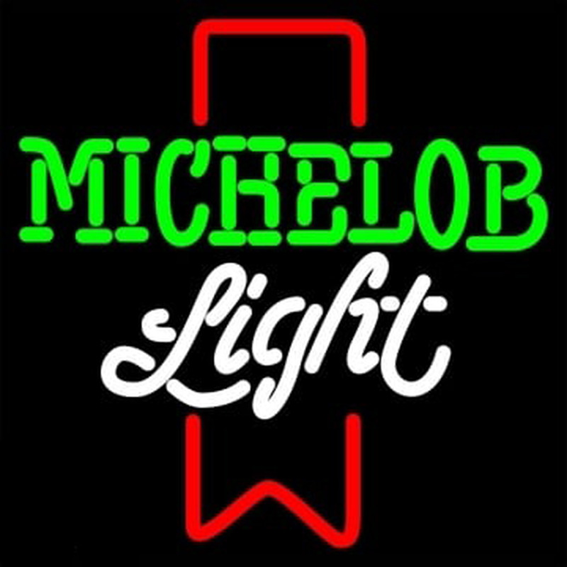 Michelob Light Red Ribbon Enseigne Néon