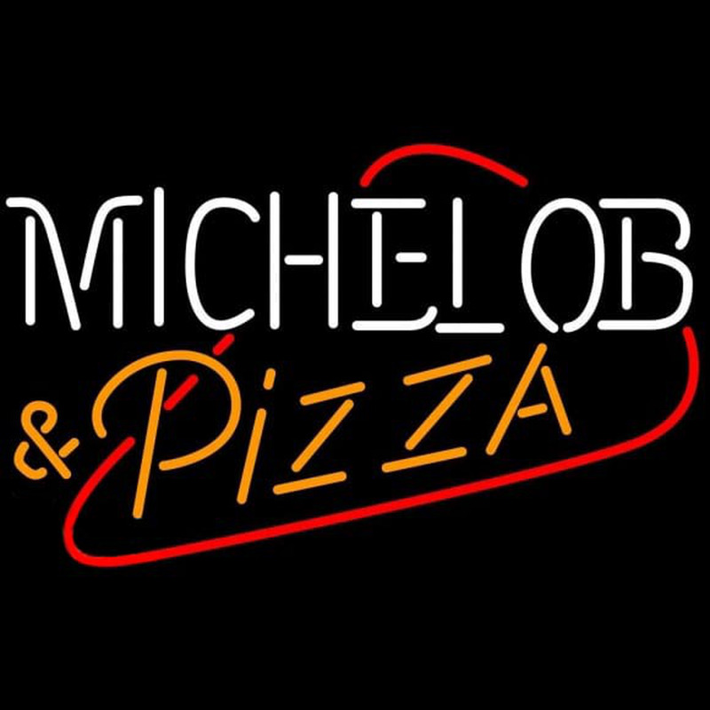 Michelob Pizza Beer Sign Enseigne Néon