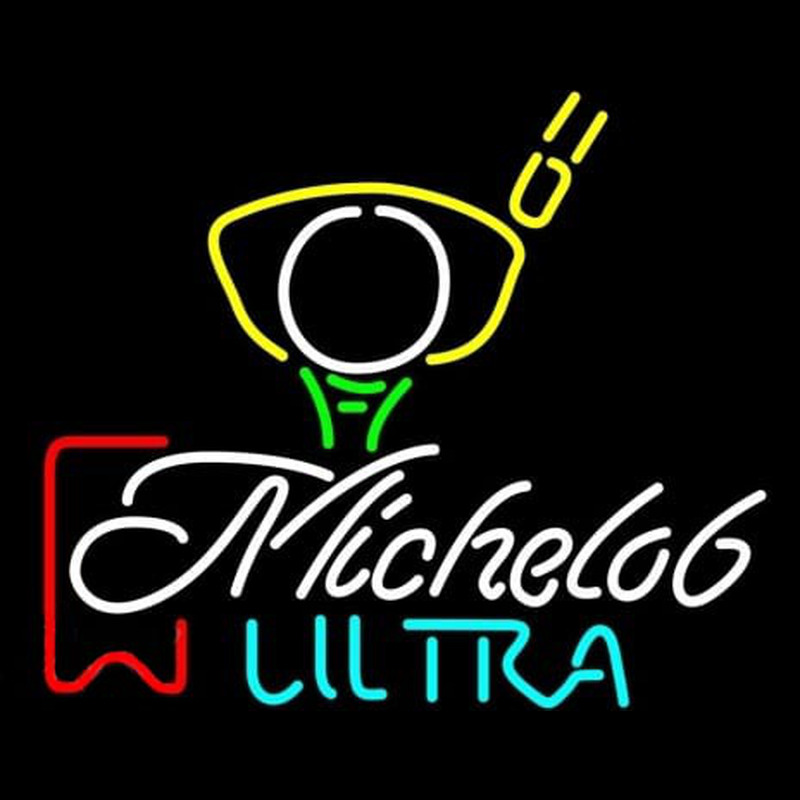 Michelob Ultra Red Ribbon PGA Golf Enseigne Néon