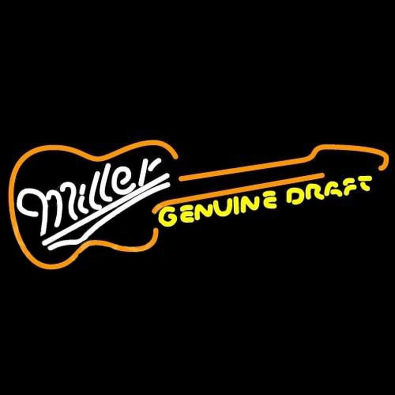 Miller Country Guitar Beer Sign Enseigne Néon