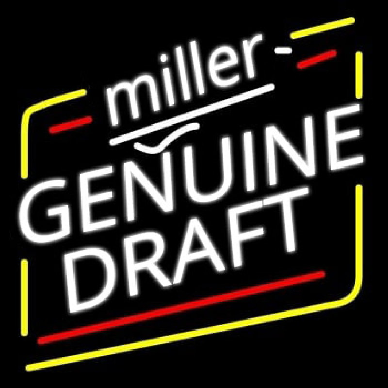 Miller Genuine Draft Beer Enseigne Néon