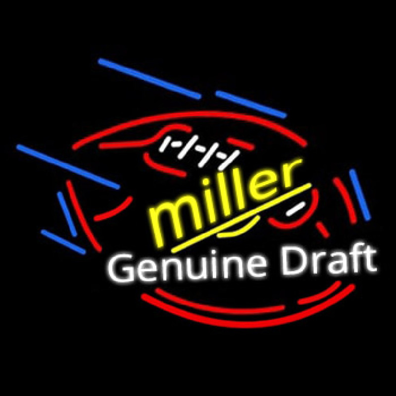 Miller Genuine Draft Foot Ball Enseigne Néon