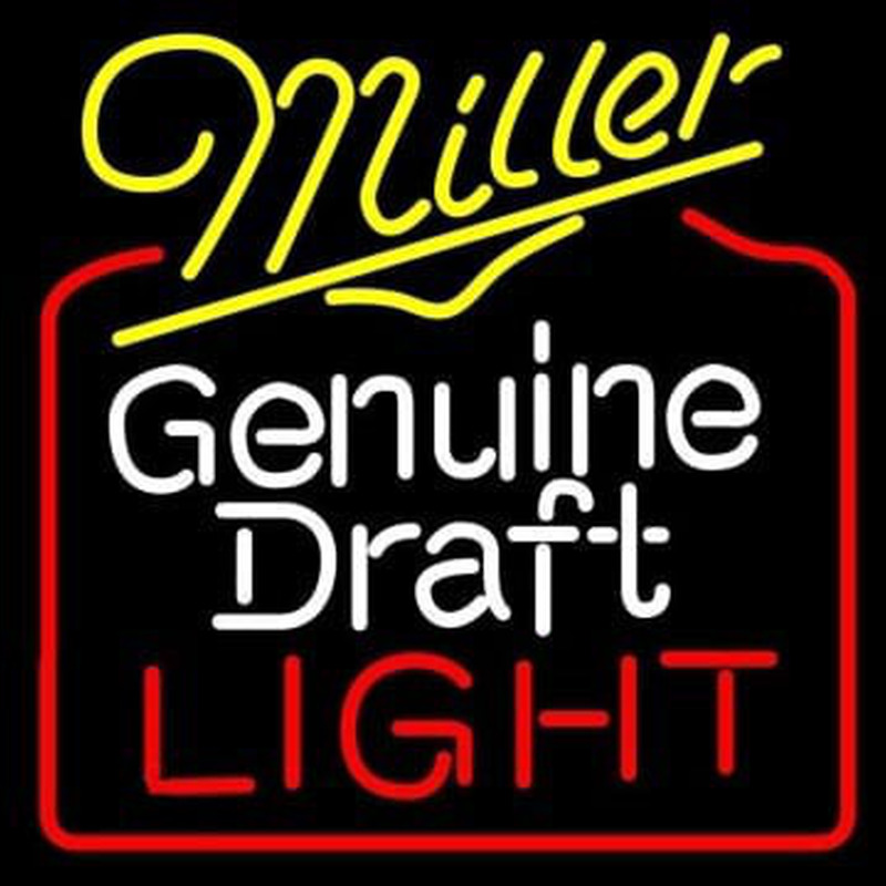 Miller Genuine Draft Golden Gate Bridge Wide Enseigne Néon