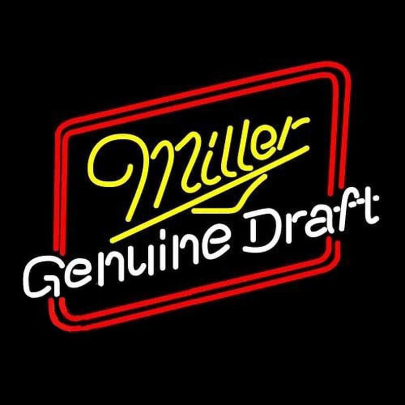 Miller Genuine Draft Hollywood Beer Sign Enseigne Néon