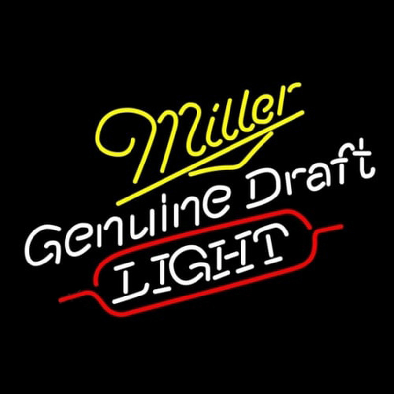 Miller Genuine Draft Light Enseigne Néon