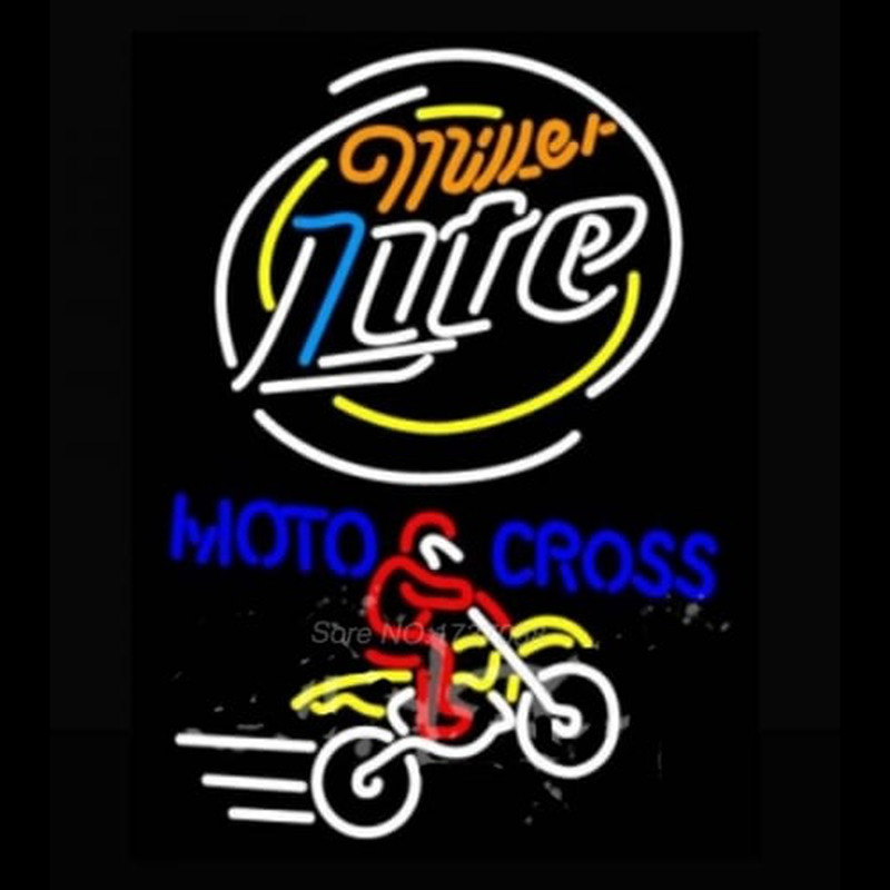 Miller Light Motocross Enseigne Néon
