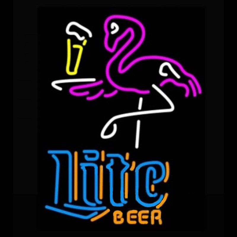 Miller Lite Flamingo Enseigne Néon