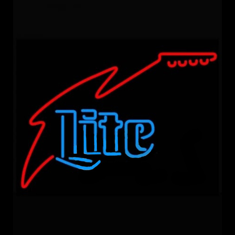 Miller Lite Guitar Enseigne Néon