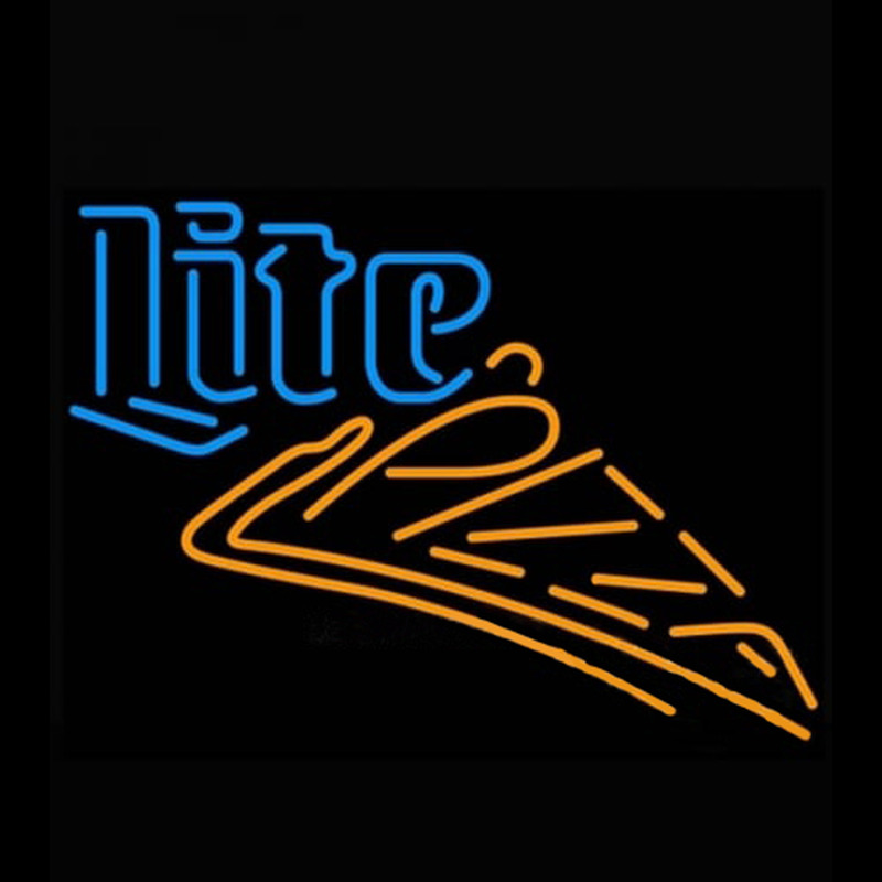 Miller Lite Pizza Enseigne Néon