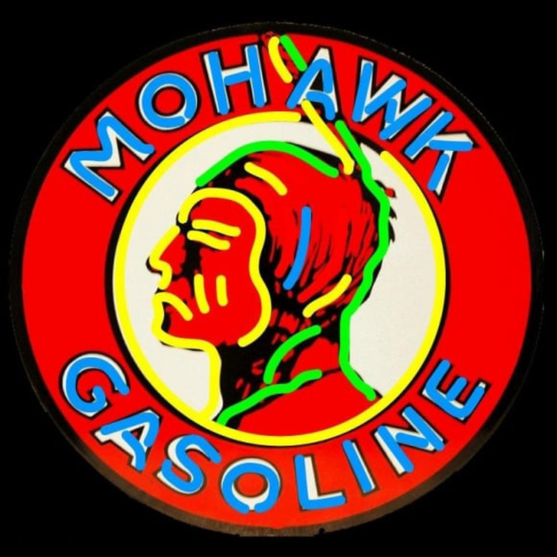 Mohawk Gasoline Enseigne Néon