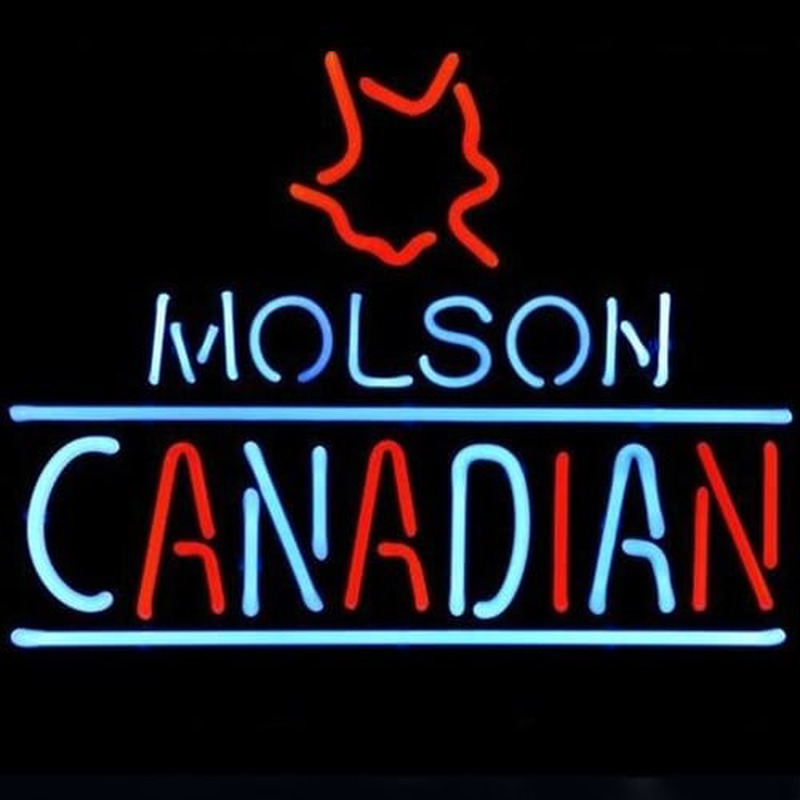 Molson Canadian Bière Bar Entrée Enseigne Néon