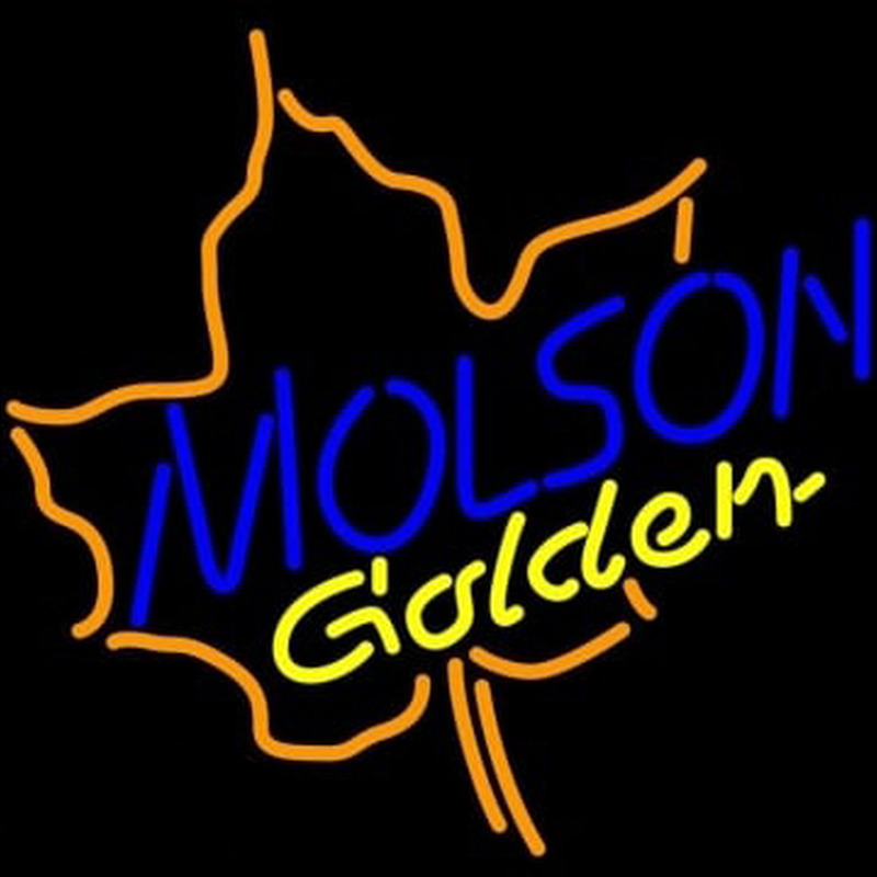 Molson Golden Maple Leaf Enseigne Néon