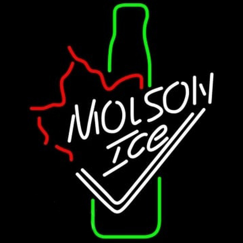 Molson Ice Bottle Enseigne Néon