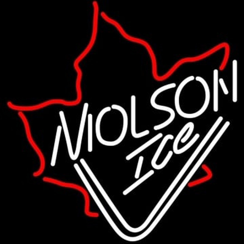 Molson Ice Mapleleaf Enseigne Néon