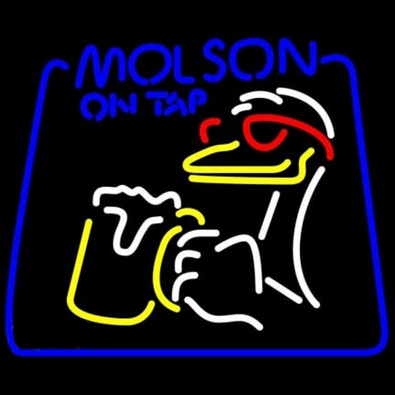 Molson On Tap Duck Enseigne Néon