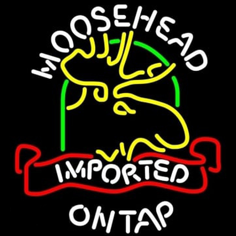 Moosehead Moose Imported On Top Enseigne Néon
