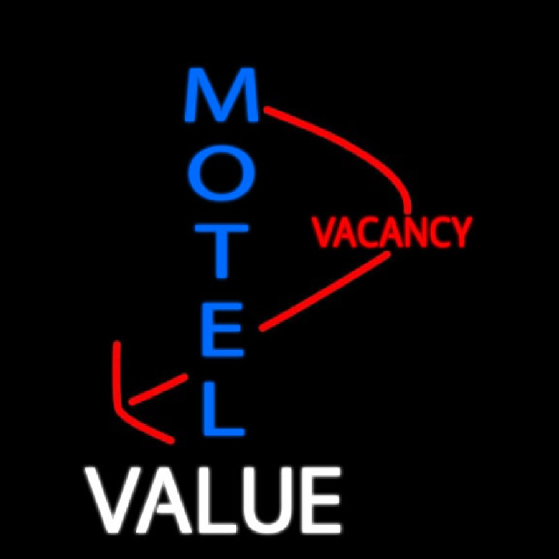 Motel Vacancy Value With Arrow Enseigne Néon