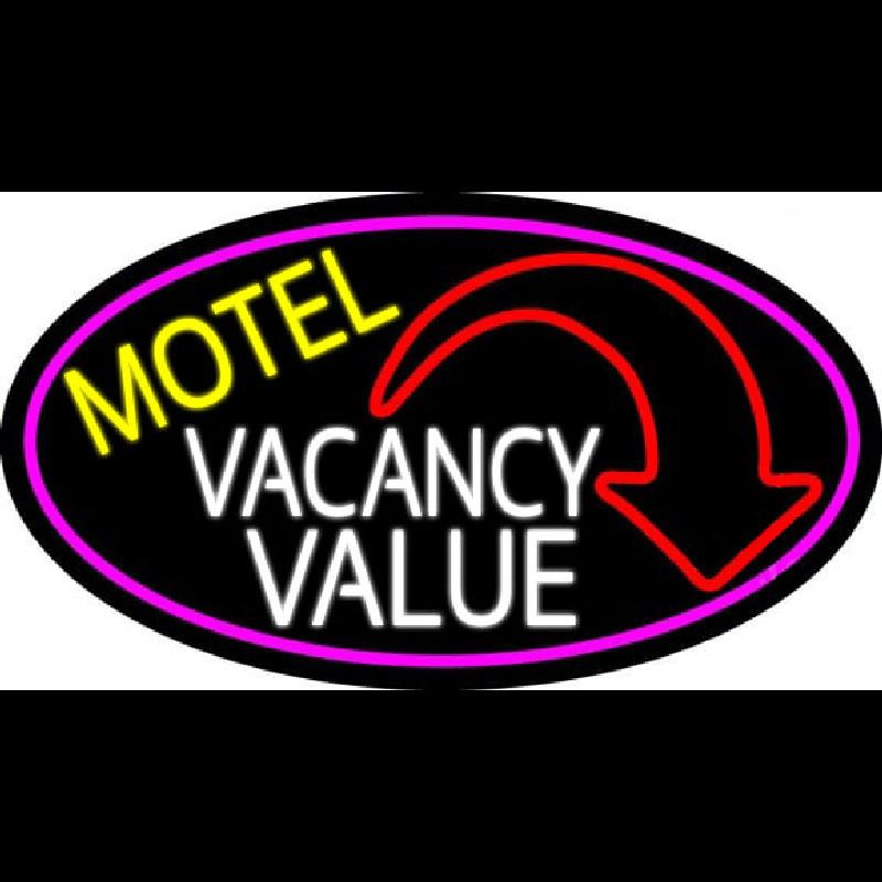 Motel Vacancy Value With Arrow Enseigne Néon
