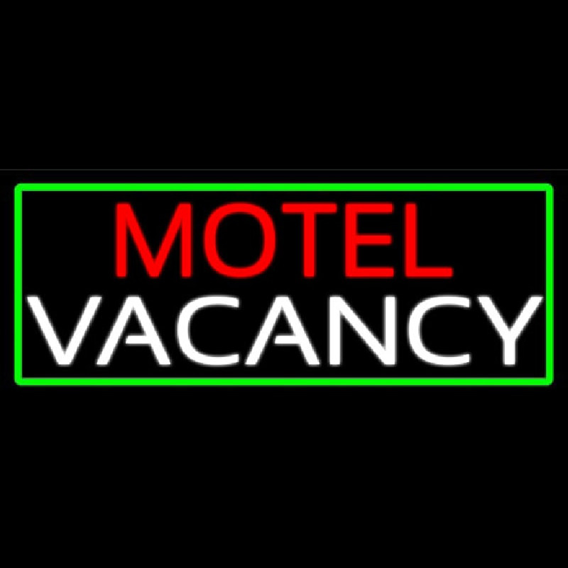 Motel Vacancy With Green Enseigne Néon
