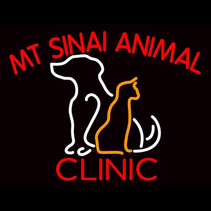 Mt Sinai Animal Clinic Enseigne Néon