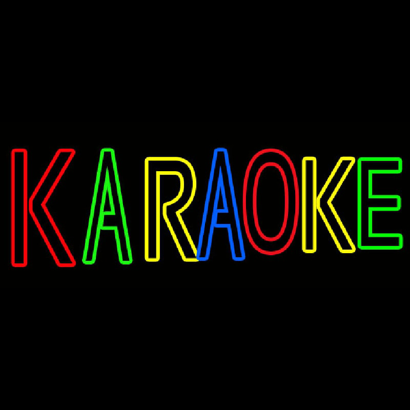 Multi Colored Karaoke Enseigne Néon