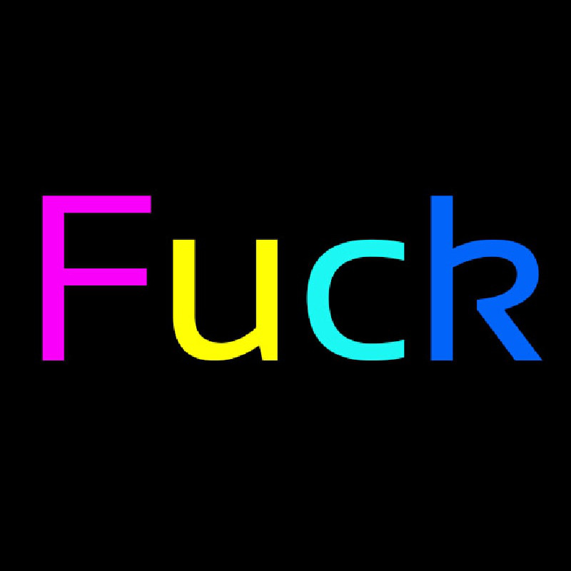 Multicolor Fuck Enseigne Néon