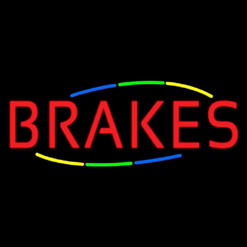 Multicolored Deco Style Brakes Enseigne Néon