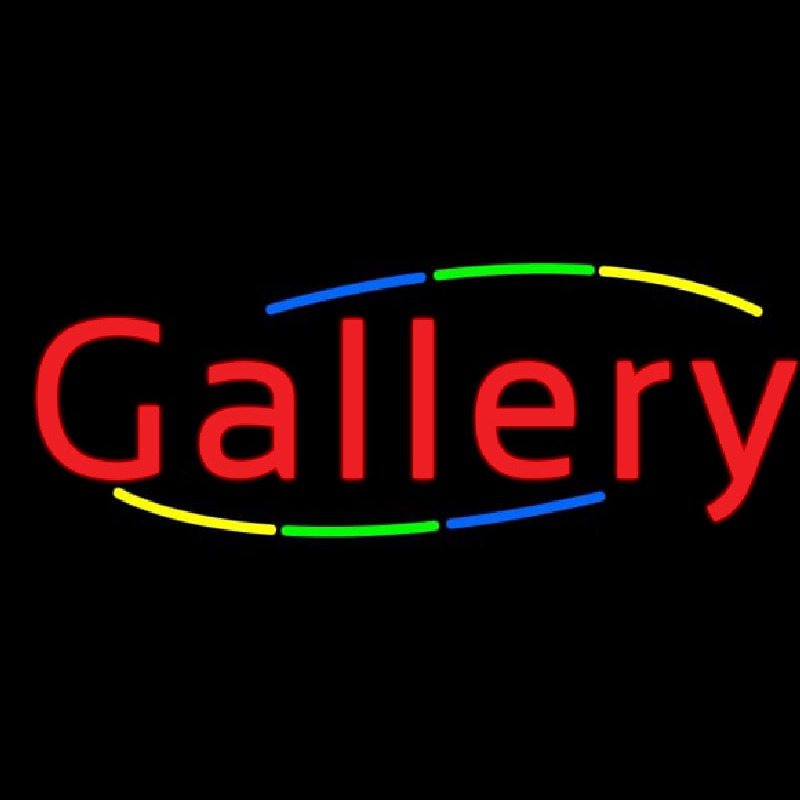 Multicolored Deco Style Gallery Enseigne Néon