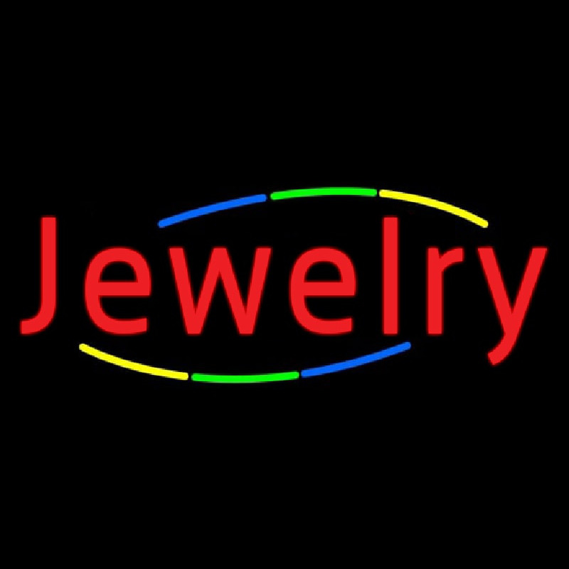 Multicolored Deco Style Jewelry Enseigne Néon