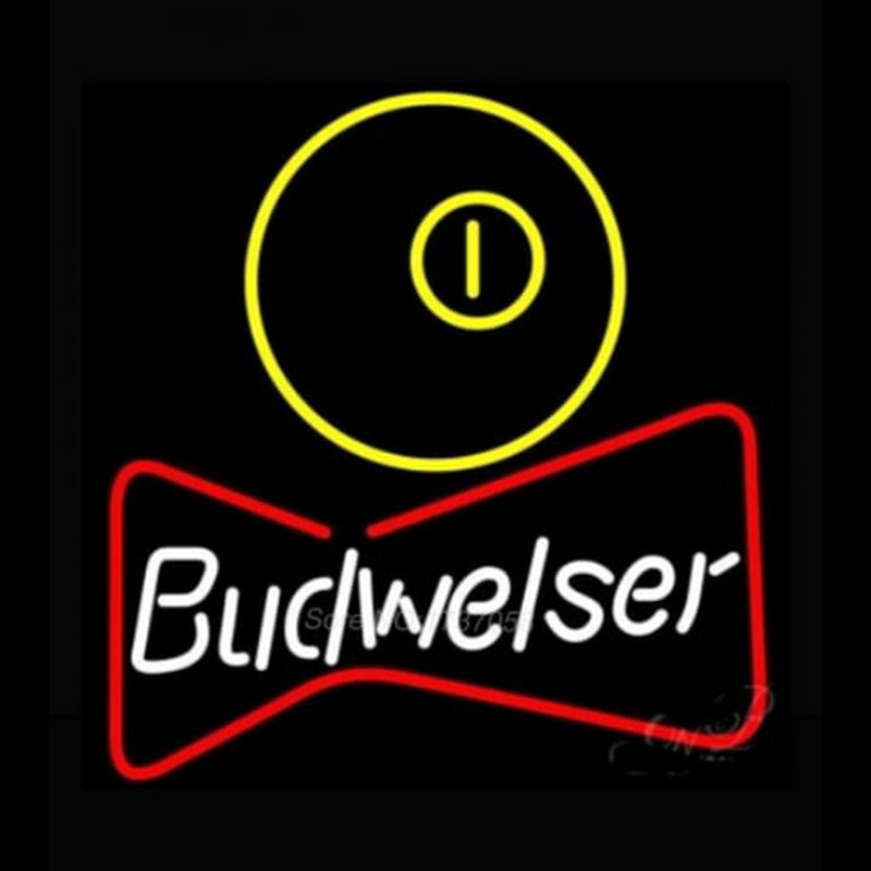 NEW Budweiser Pool Bowtie Beer Light Enseigne Néon