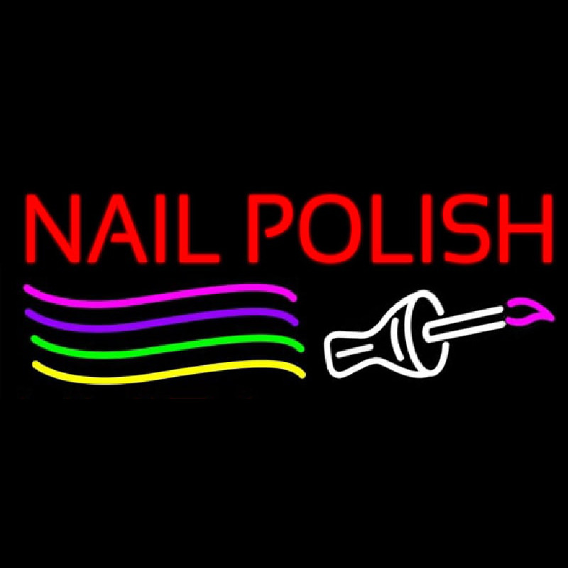 Nail Polish Brush Enseigne Néon