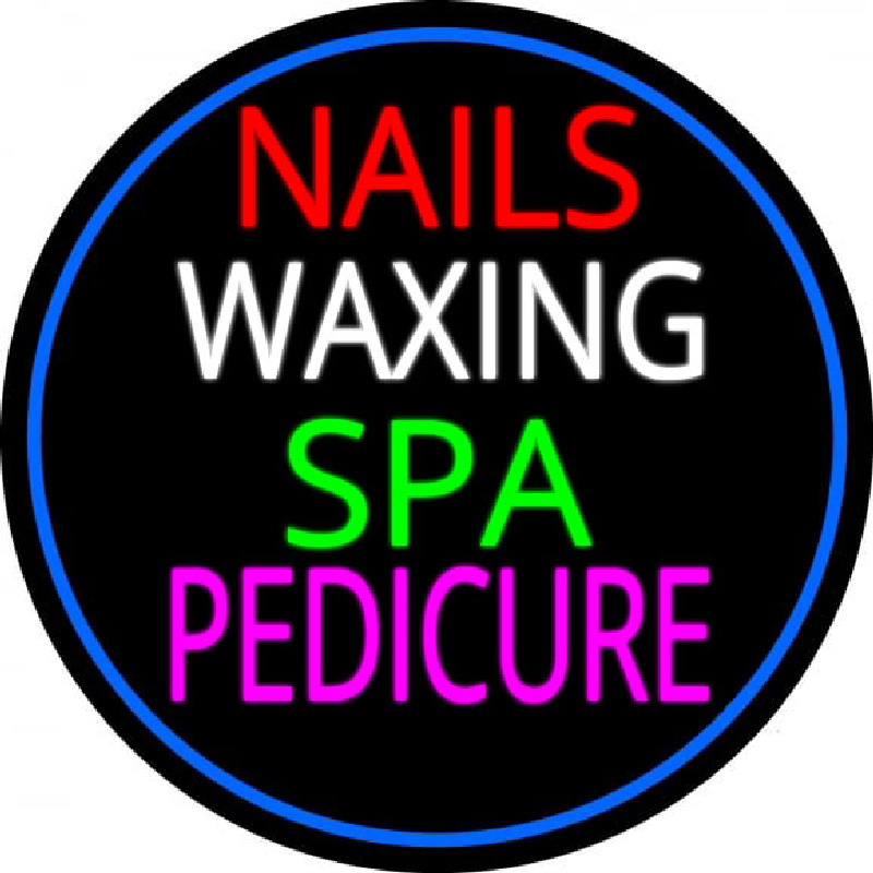 Nails Wa ing Spa Pedicure Enseigne Néon